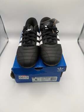 Adidas Taekwondo Lace J Sneakers Black White Size 6